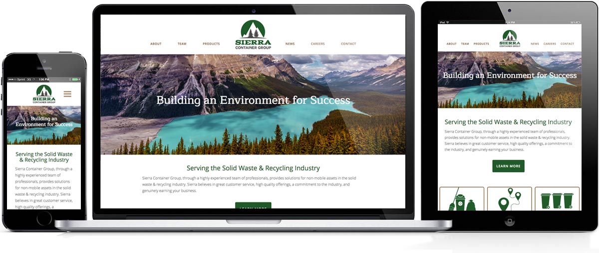 waste management responsive web design