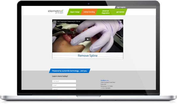 medical web design with streaming video