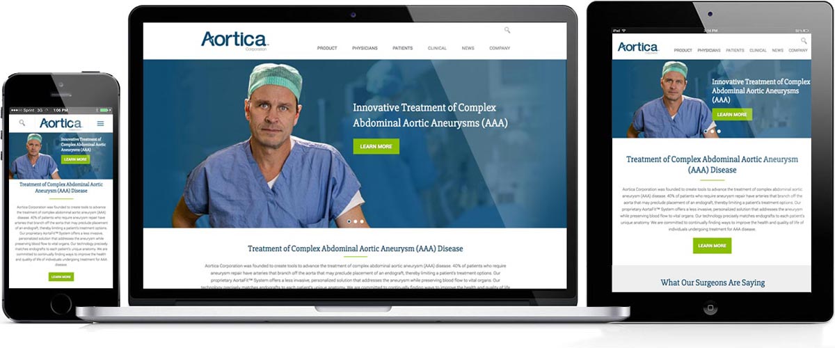 Medical responsive WordPress website design