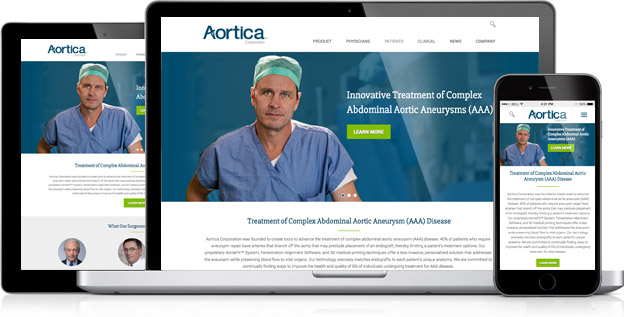 medical homepage slider design