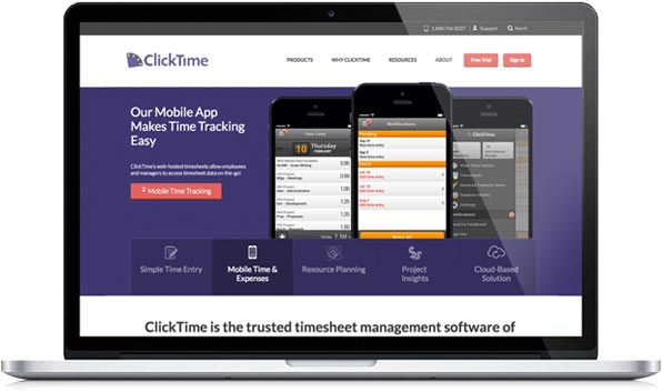 technology homepage slider web design