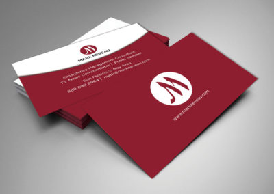 Public speaker business card design