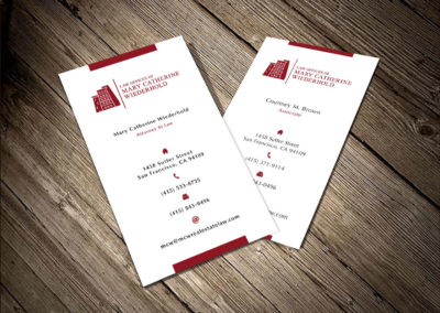 Attorney business card design